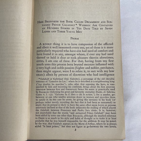 The Decameron Giovanni Boccaccio Translated Cloth Book Modern Vintage 1930’s - Picture 12 of 12